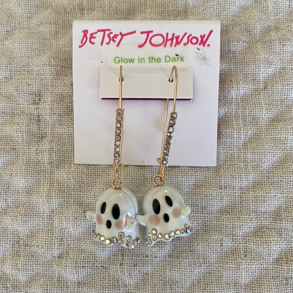 Betsey Johnson Halloween Ghost Earrings